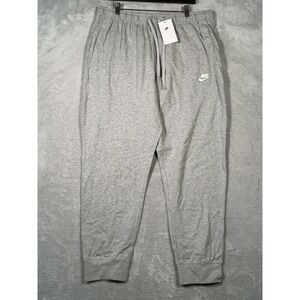 Nike Pants Mens 2XL Gray Club Jersey Joggers Standard Fit Tapered BV2762-063